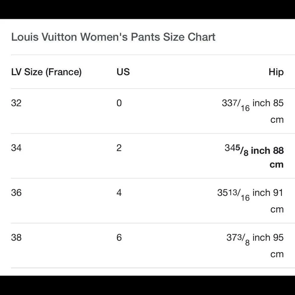 Louis Vuitton Black Trouser pants size 2 preowned - Picture 6 of 6